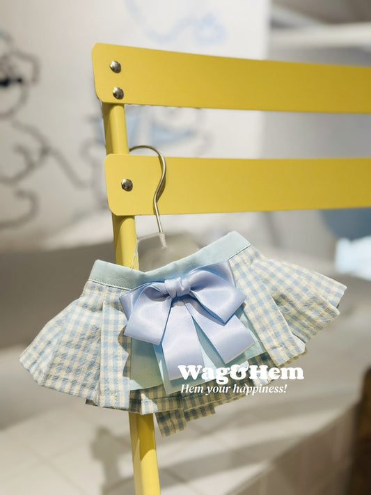 (XS-4XL)「晴空格蝶」貓狗圍兜口水巾|甜美風尚必備|【UA系列】