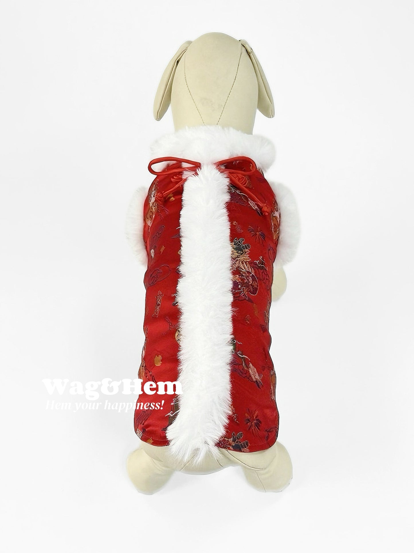 (XXS-9XL)「國風瑞獸」貓狗高級絲綢斗篷| 祥瑞新年必備|瑞獸祥雲設計|【JP系列】