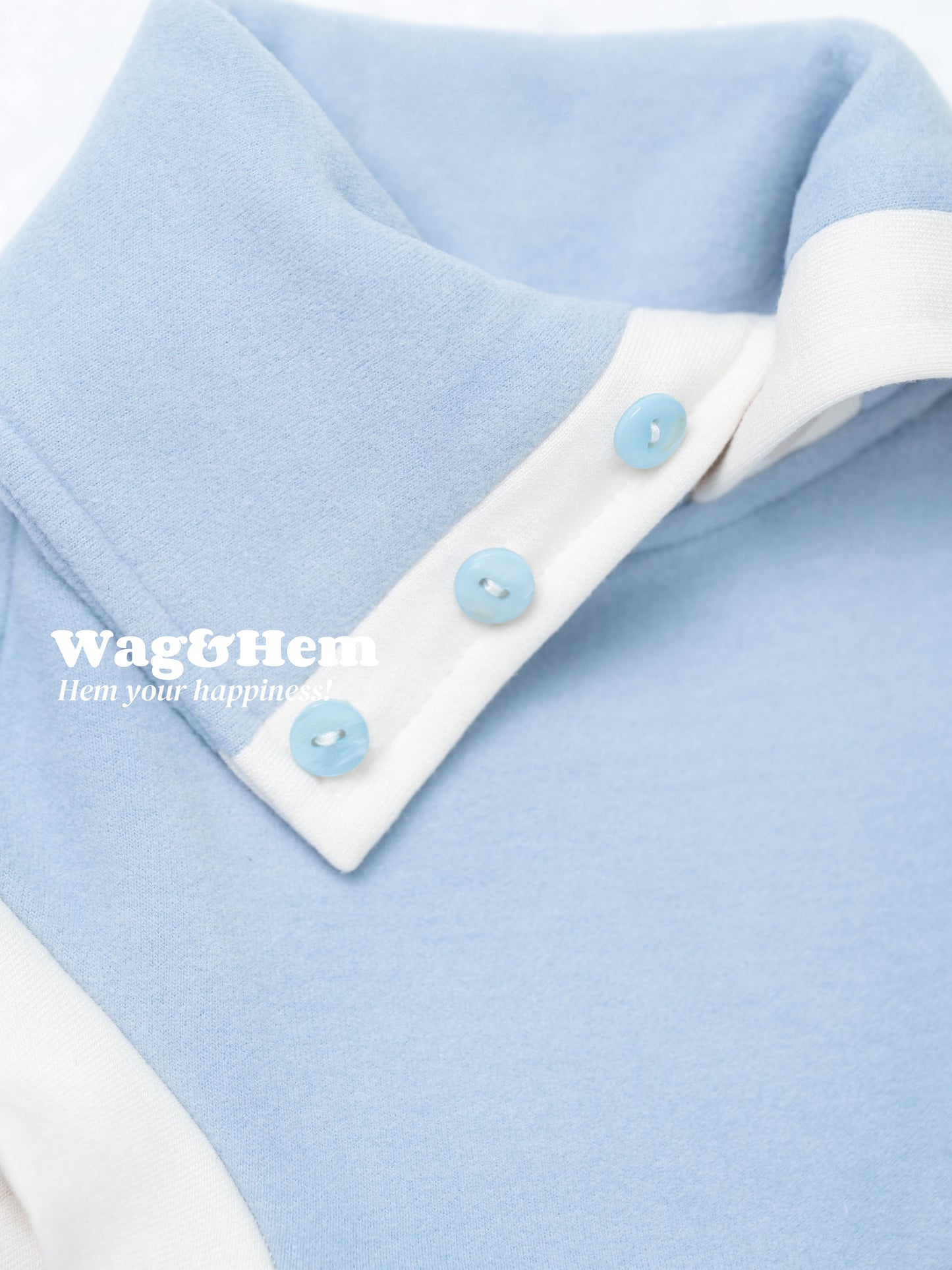 (XXS-7XL)「雲莫蘭迪」貓狗家居服 (藍/白)|治癒系居家裝|【DP系列】