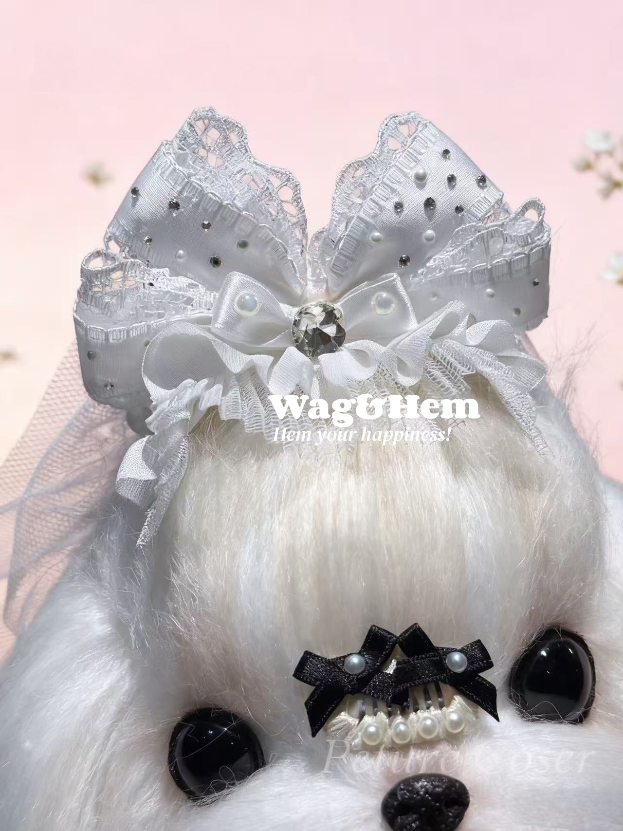 寵物用髮飾/頭紗(3款可選)|施華洛世奇水晶|PC系列