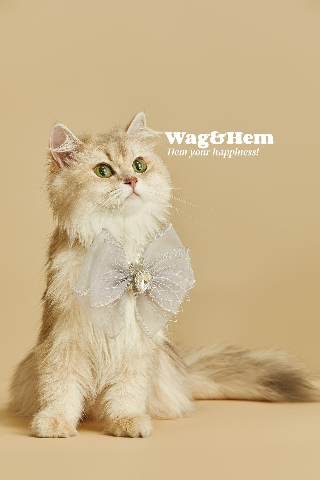 「粉紗鑽蝶」公主寵物圍兜(2色可選)|【FL系列】