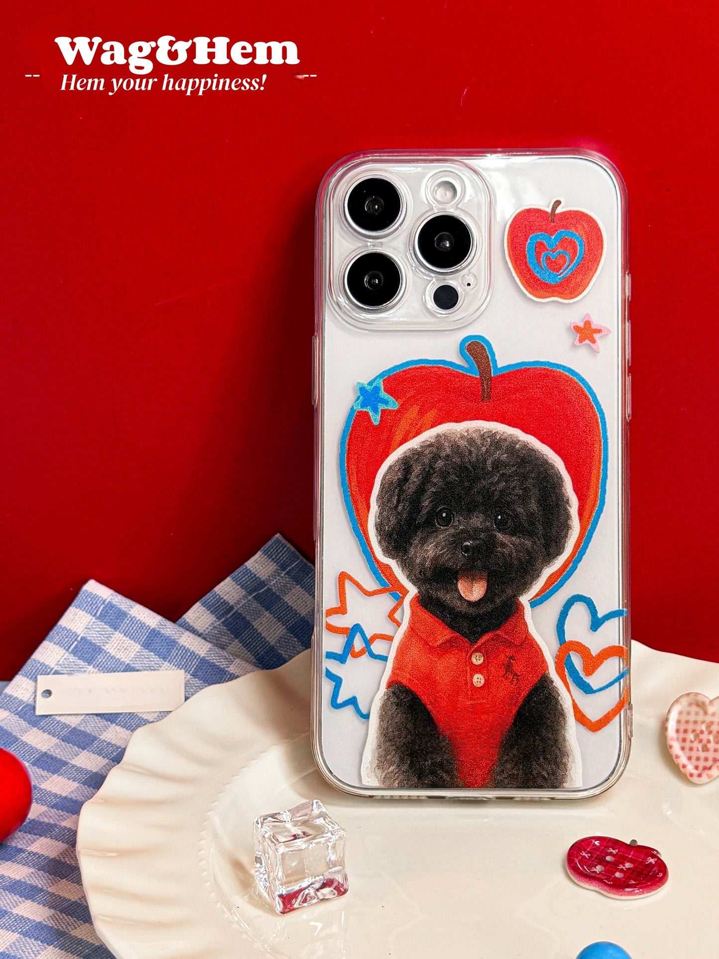 專屬愛寵手機殼｜設計訂製印刷｜主人配搭飾件（合作品牌）