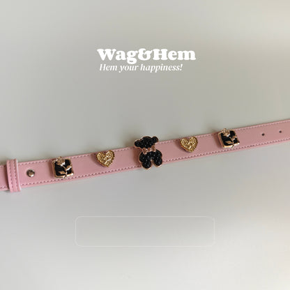 「甜美小熊」寵物DIY頸圈(套裝)｜創新磁吸快拆設計｜SNA系列