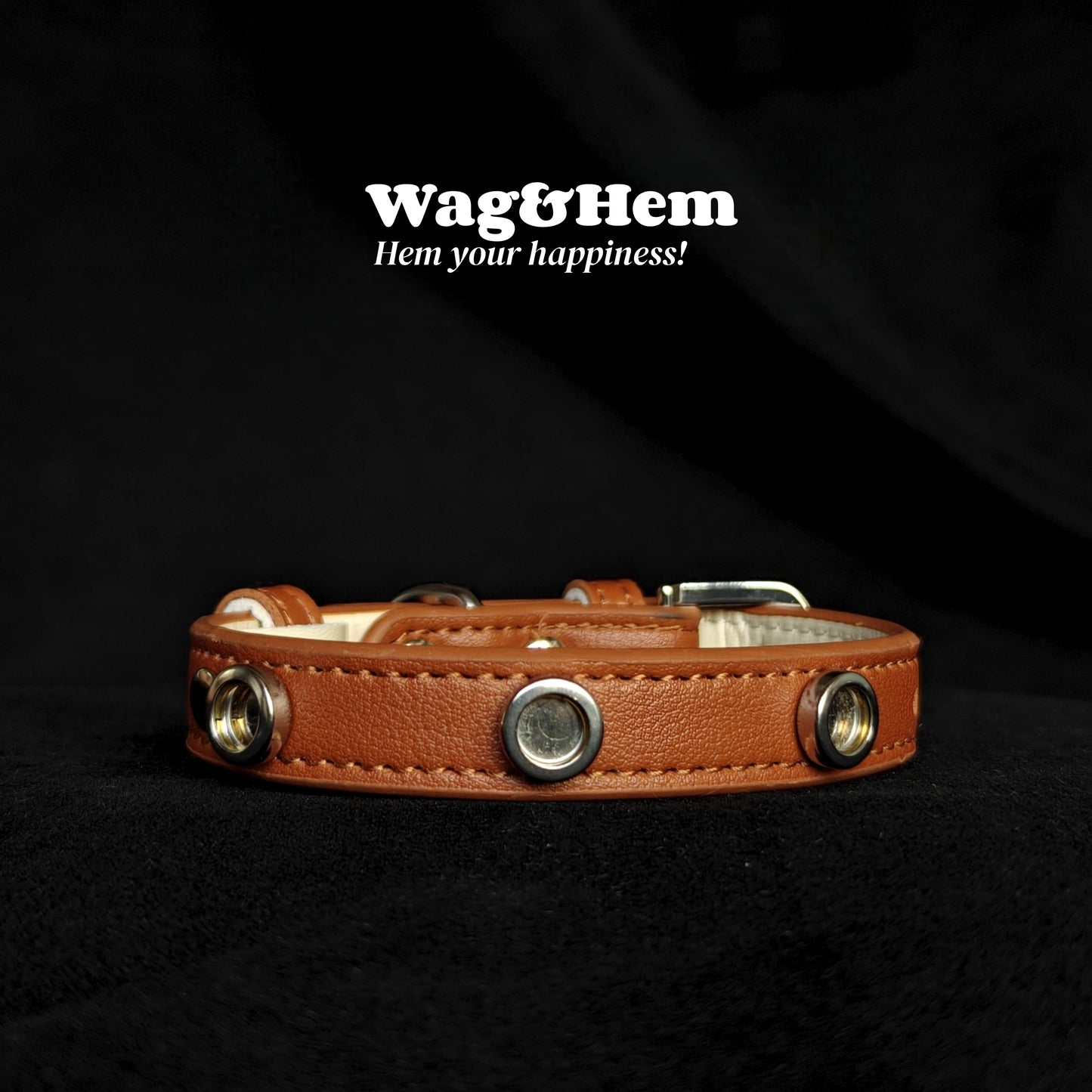 寵物DIY皮革頸圈(5色可選)｜創新磁吸快拆設計｜SNA系列