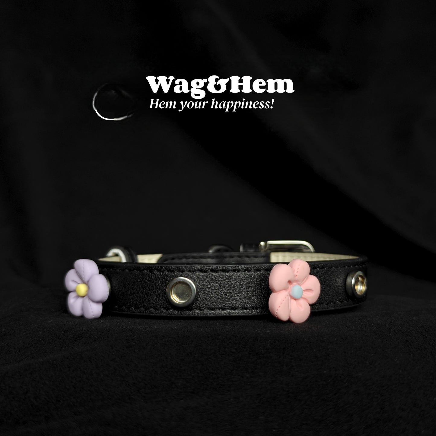 「花漾磁吸」寵物DIY頸圈(套裝)｜創新磁吸快拆設計｜SNA系列