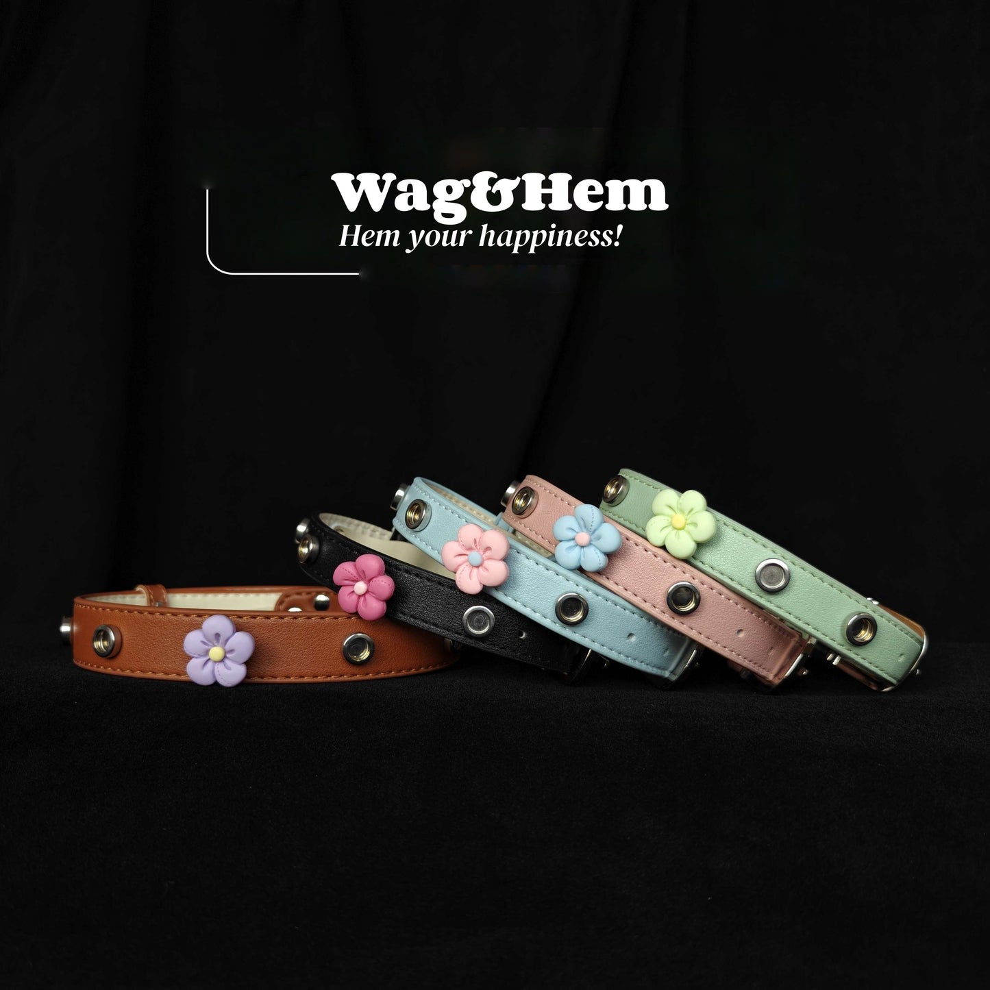 「花漾磁吸」寵物DIY頸圈(套裝)｜創新磁吸快拆設計｜SNA系列