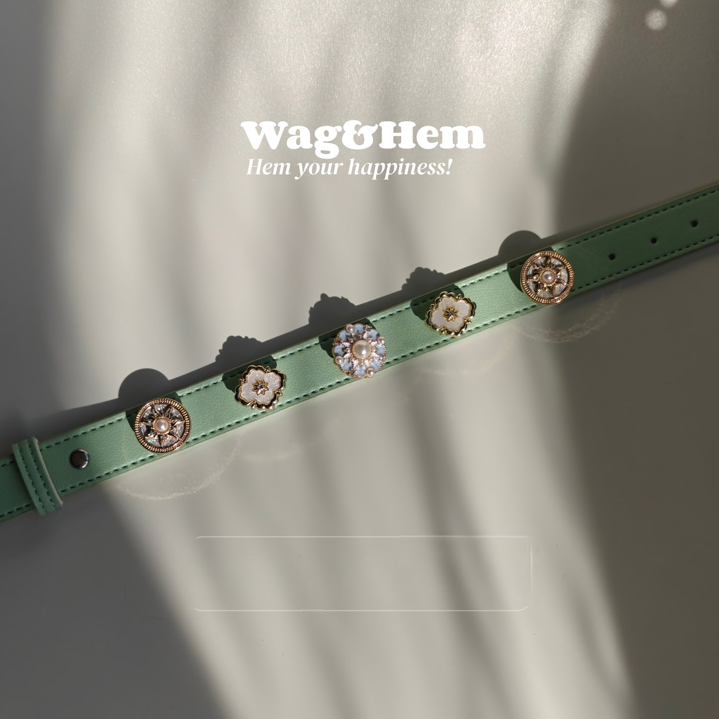 「復古琉光」寵物DIY頸圈(套裝)｜創新磁吸快拆設計｜SNA系列