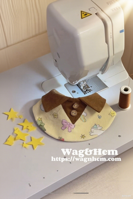 (XXS-5XL)「童話領結」貓狗通用口水巾｜“Fairy - Tale Bow” Pet Bibs｜WAG&HEM自家生產