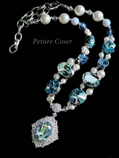 「海境臻珠」寵物用珠寶頸鏈｜施華洛世奇水晶｜PC系列