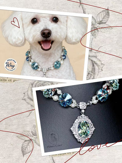 「海境臻珠」寵物用珠寶頸鏈｜施華洛世奇水晶｜PC系列
