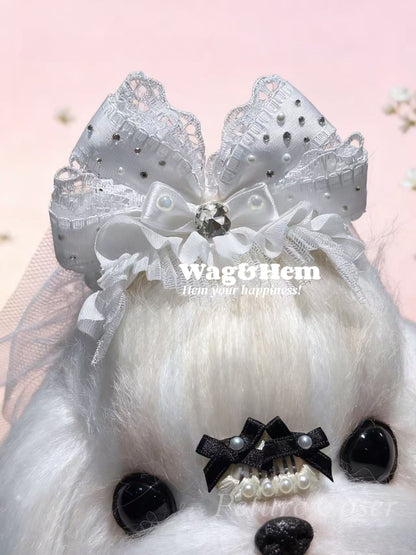 寵物用髮飾/頭紗(3款可選)｜施華洛世奇水晶｜PC系列