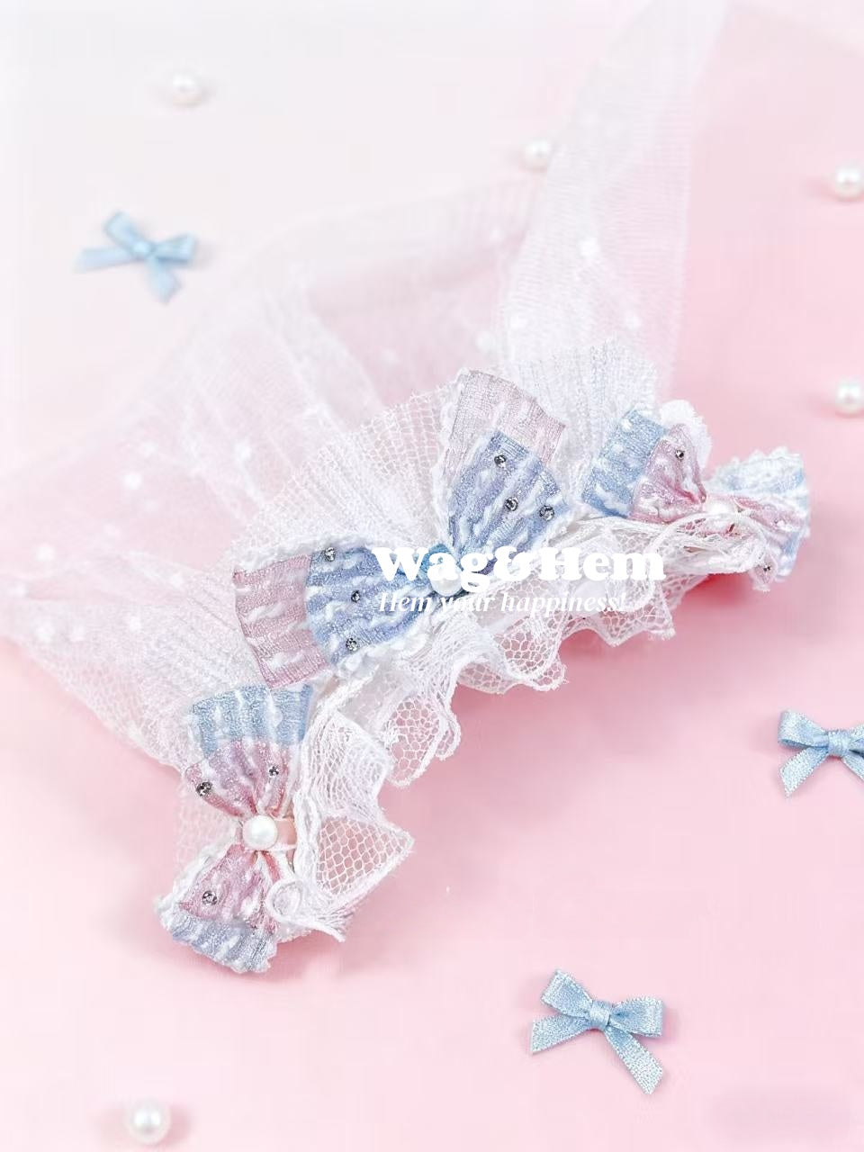 寵物用髮飾/頭紗(3款可選)｜施華洛世奇水晶｜PC系列