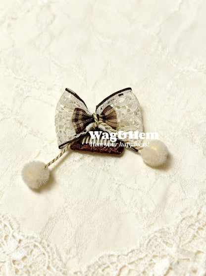 蕾絲寵物髮夾合集(10款可選)｜蝴蝶結蕾絲｜LO系列