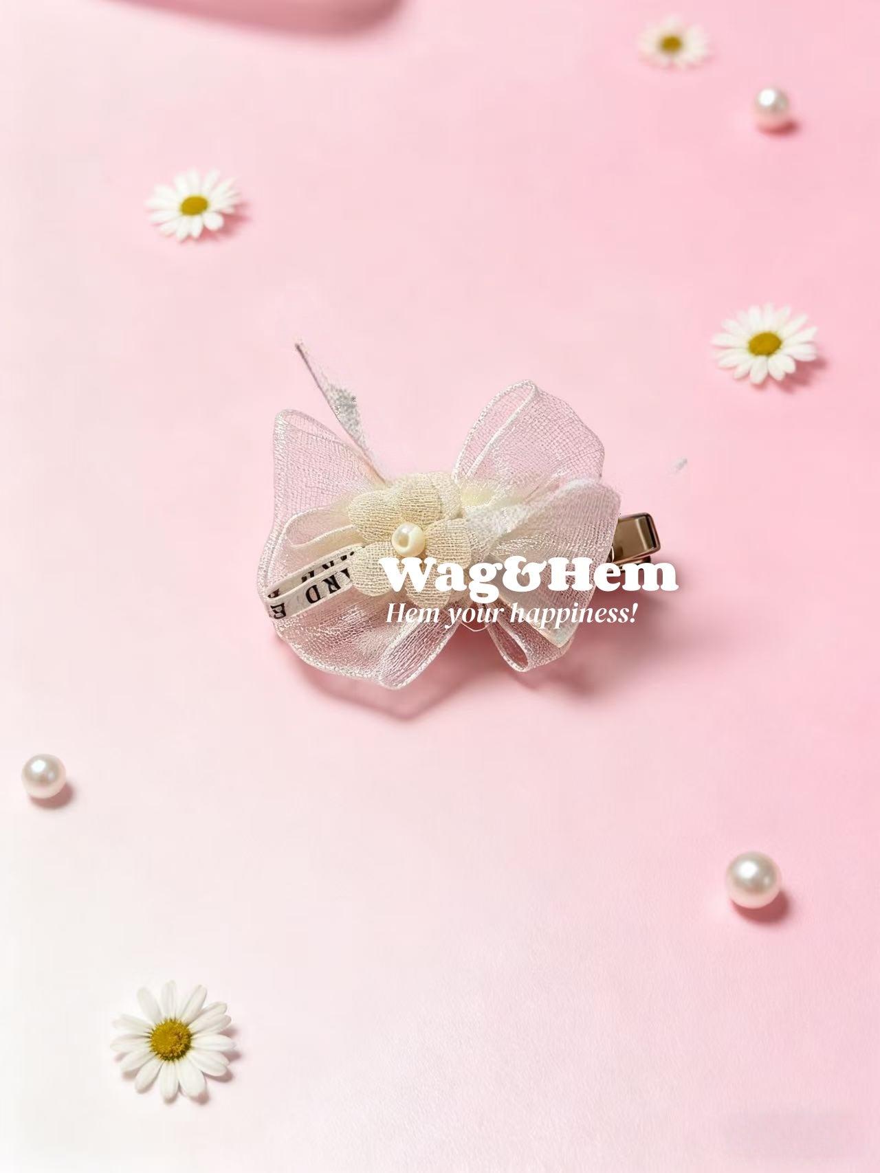 蕾絲寵物髮夾合集(10款可選)｜蝴蝶結蕾絲｜LO系列