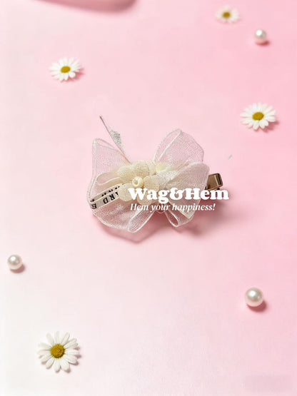 蕾絲寵物髮夾合集(10款可選)｜蝴蝶結蕾絲｜LO系列