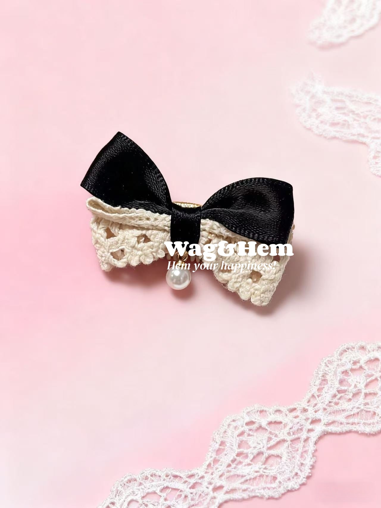 蕾絲寵物髮夾合集(10款可選)｜蝴蝶結蕾絲｜LO系列