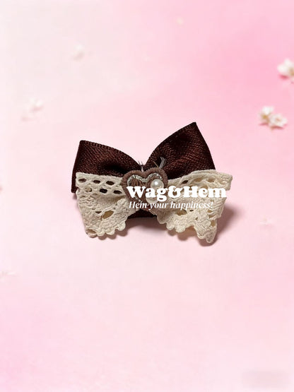 蕾絲寵物髮夾合集(10款可選)｜蝴蝶結蕾絲｜LO系列