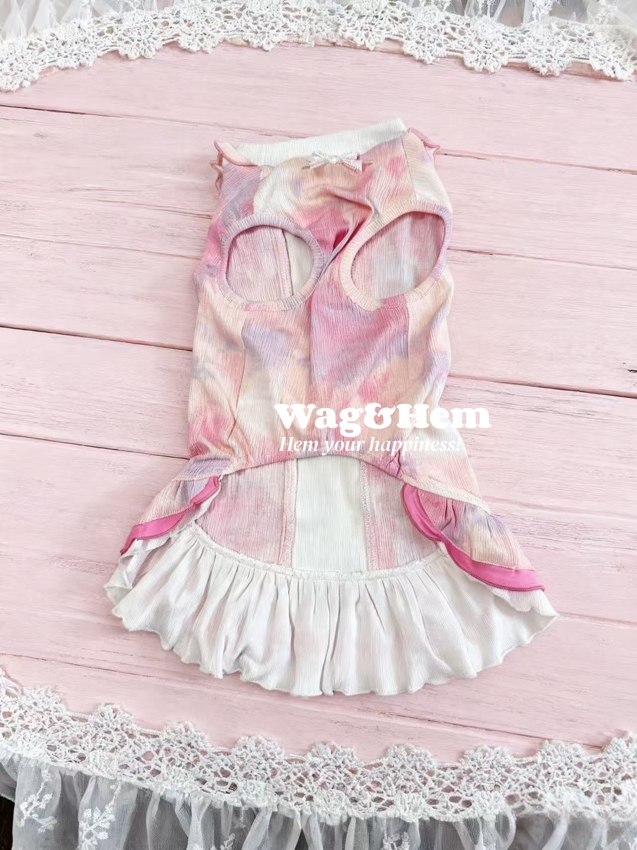 「夢幻紮染」可愛浪漫寵物裙｜甜美蘿莉塔｜親膚透氣【WH系列】