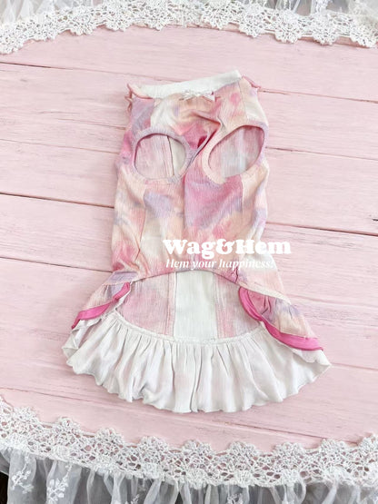 「夢幻紮染」可愛浪漫寵物裙｜甜美蘿莉塔｜親膚透氣【WH系列】