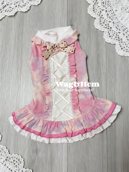 「夢幻紮染」可愛浪漫寵物裙｜甜美蘿莉塔｜親膚透氣【WH系列】