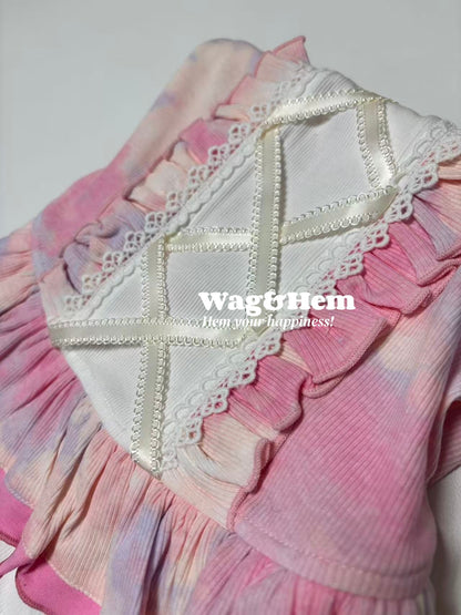 「夢幻紮染」可愛浪漫寵物裙｜甜美蘿莉塔｜親膚透氣【WH系列】