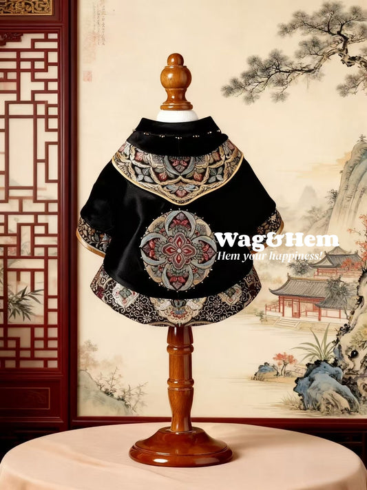 「玄裳御錦」中式真絲禮服｜寵物婚禮｜高端布料【MM系列】