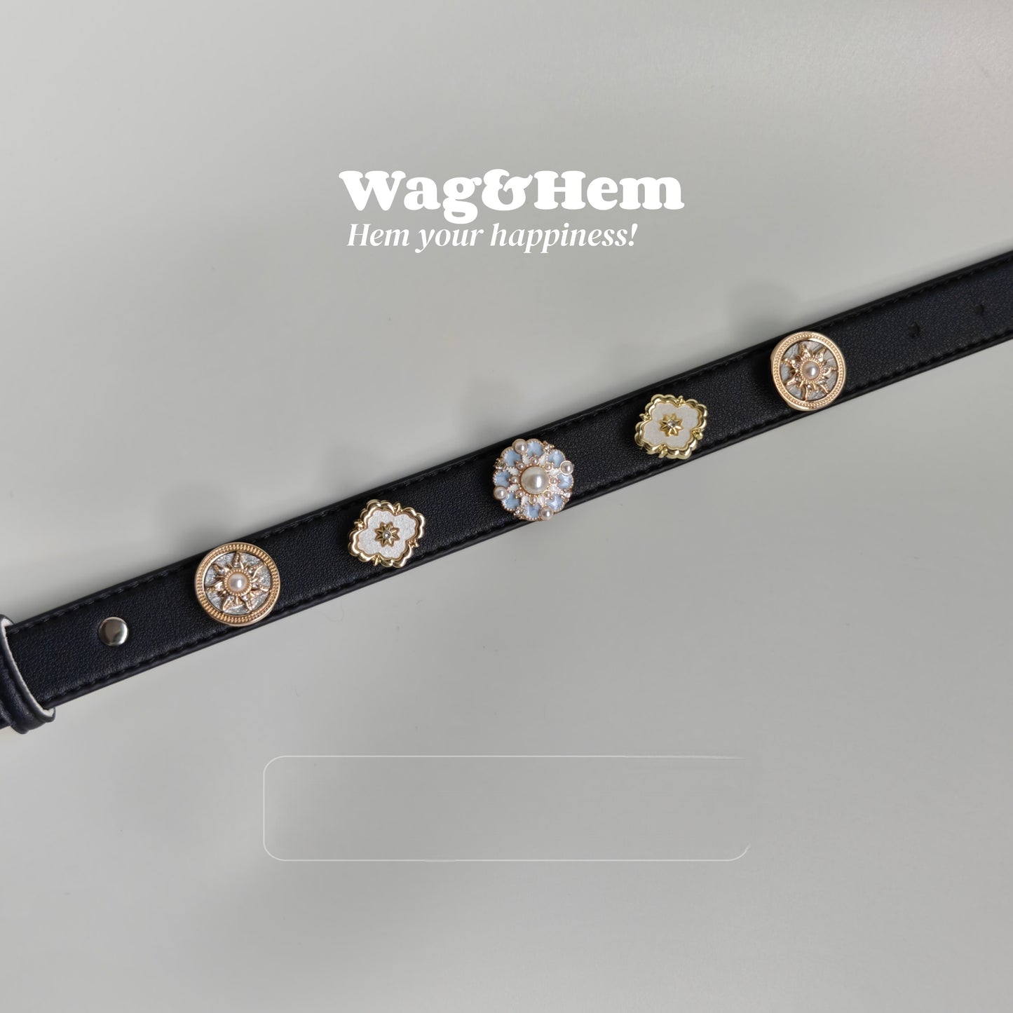 「復古琉光」寵物DIY頸圈(套裝)｜創新磁吸快拆設計｜SNA系列