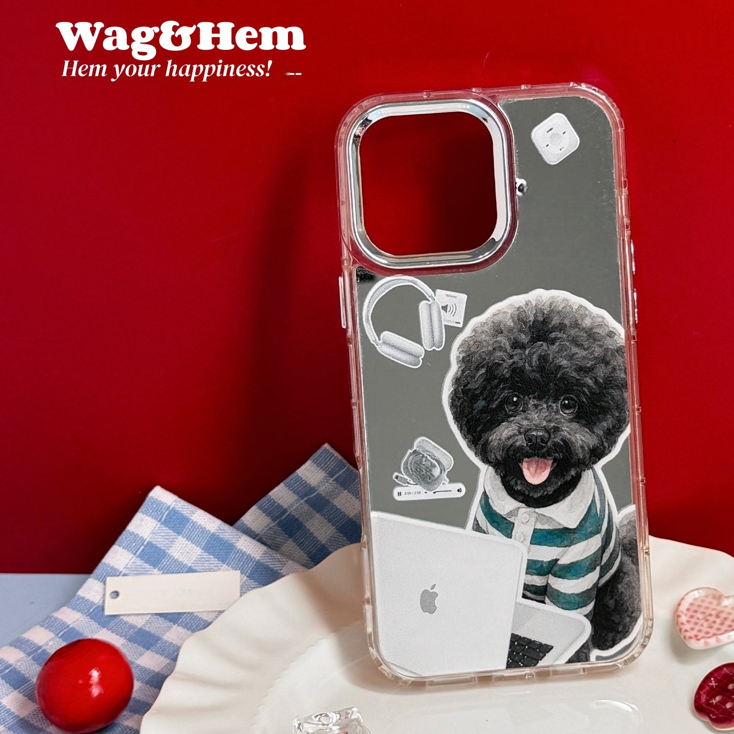 專屬愛寵手機殼｜設計訂製印刷｜主人配搭飾件（合作品牌）