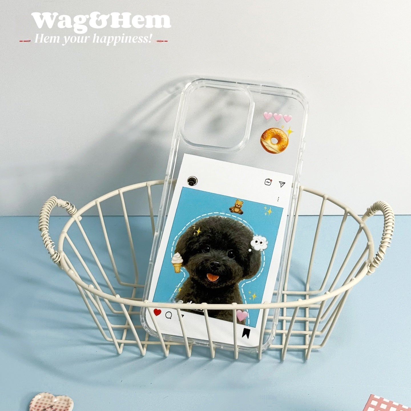 專屬愛寵手機殼｜設計訂製印刷｜主人配搭飾件（合作品牌）