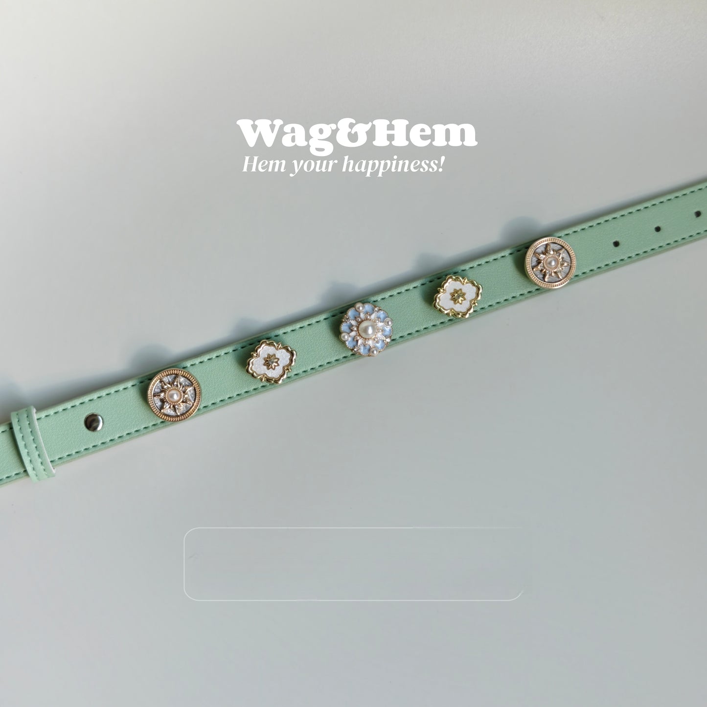 「復古琉光」寵物DIY頸圈(套裝)｜創新磁吸快拆設計｜SNA系列