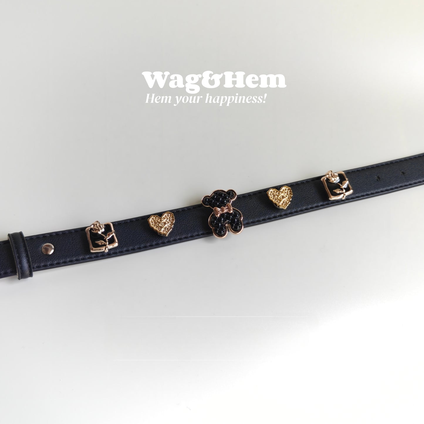 「甜美小熊」寵物DIY頸圈(套裝)｜創新磁吸快拆設計｜SNA系列