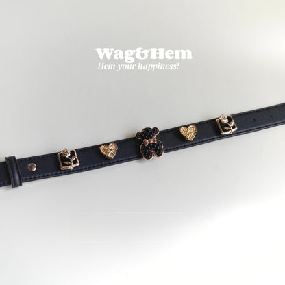 「甜美小熊」寵物DIY頸圈(套裝)｜創新磁吸快拆設計｜SNA系列