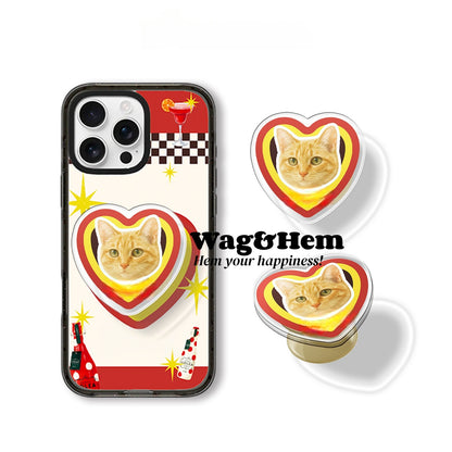 專屬愛寵手機支架｜設計訂製印刷｜主人配搭飾件（合作品牌）