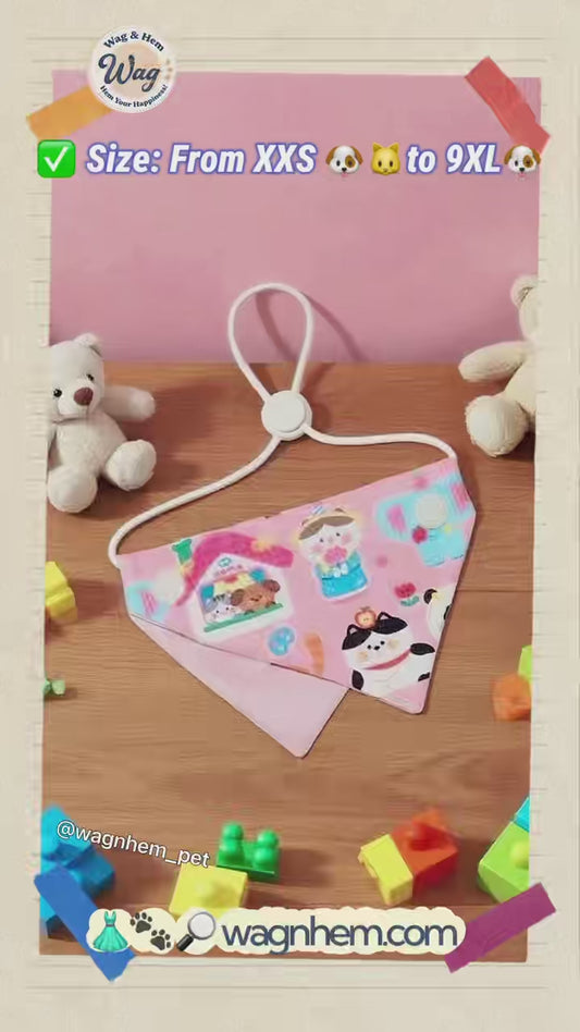 (19-50CM) «Милые сказки» регулируемая слюнявчик|Необходимый элемент детской мечты|【Серия WH-A】