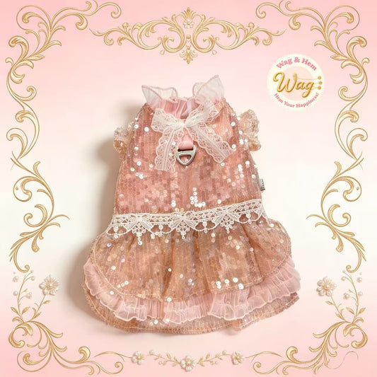 「Moonlight Serenade」gonna in tulle traspirante color bianco perlato lucido｜tema da sogno｜gonna a balze sovrapposte【Serie PC】